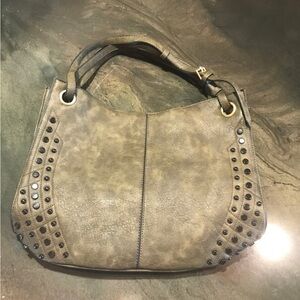 Studded Green Women's Bag